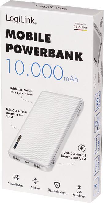 Actual product image LogiLink Prüfen (10000 mAh, 12 W, 12 Wh)
