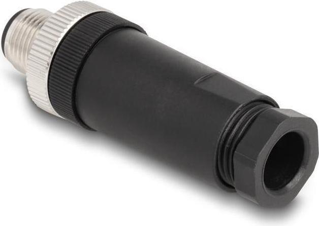 Immagine prodotto Delock Connettore a spina M12 Spina a 3 pin con codice A per il montaggio