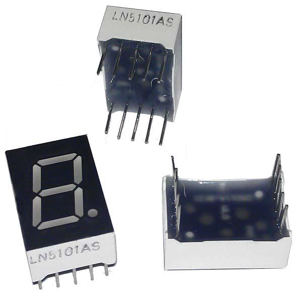 OEM 7-Segment Display Rot Com. Cathode 1 Zeichen 12.7mm (Display)