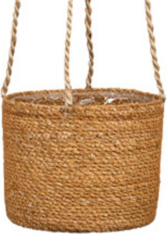 Actual product image Scheurich Seagrass 15, basket hanging basket/ made of Seagrass colour: groove, 15 cm diameter, 13 cm (15 cm)