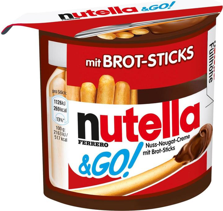 Actual product image Nutella chocolate bars & snacks & GO! 52g (52 g)
