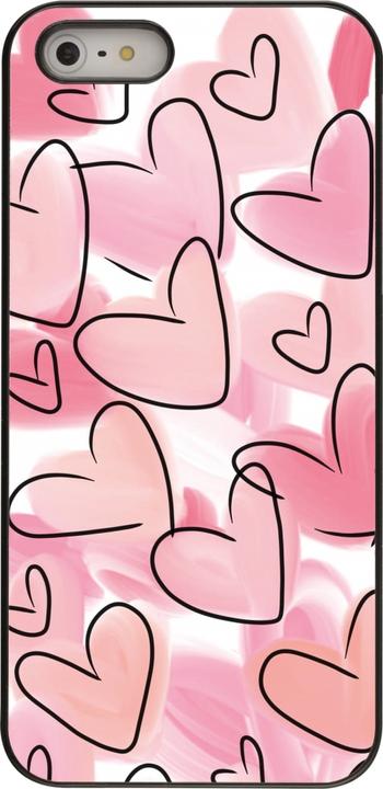 Produktbild PhoneLook Hülle Easter 2023 pink hearts (Apple iPhone 5, Apple iPhone 5s)