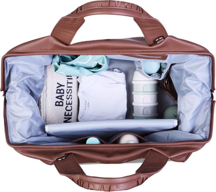 Produktbild Childhome Wickeltasche Mommy Bag Signatur Leder dunkelbraun