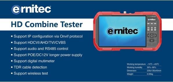 Actual product image Ernitec 7" touch screen test monitor
