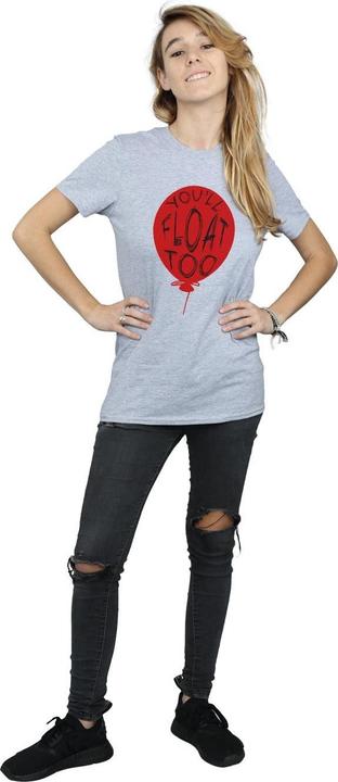 Actual product image Universal Textiles Womens/Ladies Pennywise You'll Float Too Cotton Boyfriend T-Shirt (L)