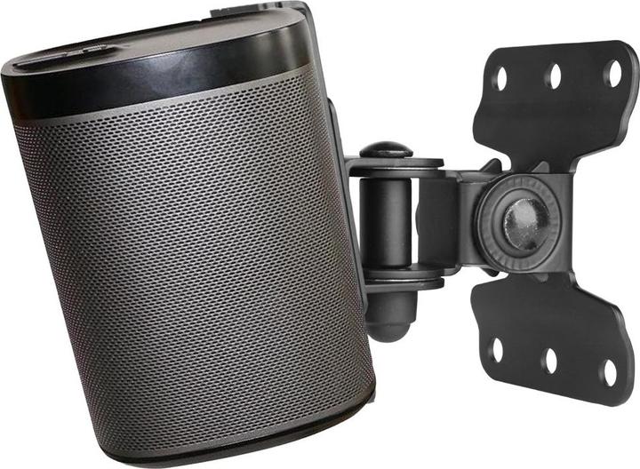 Image du produit Techly Support mural pour enceintes Sonos Play 1, noir (1 pièce, Installation murale, Rotatif, Inclinable)