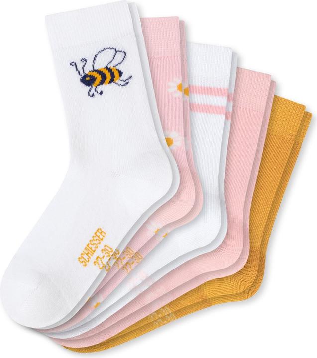 Produktbild Schiesser 5er Pack Biene Kindersocken Mädchen (5er Pack, 23 - 26)