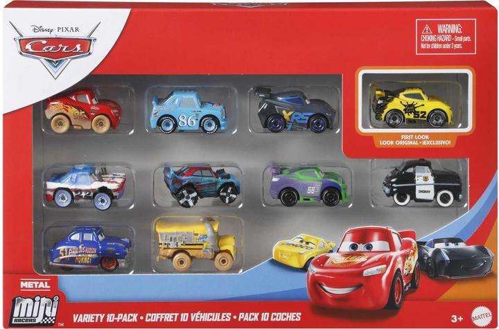 Actual product image Mattel Disney Pixar Cars Mini Racers 10 Pack Assortment