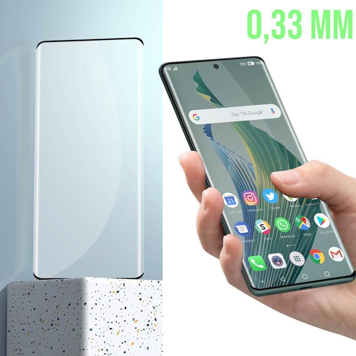Actual product image Avizar 9H hardness glass display protection film (1 Piece, Honor Magic 5 Lite)