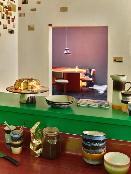 Actual product image HK Living 4-piece bowl 70S CERAMICS safari (13.50 cm, 4 x)
