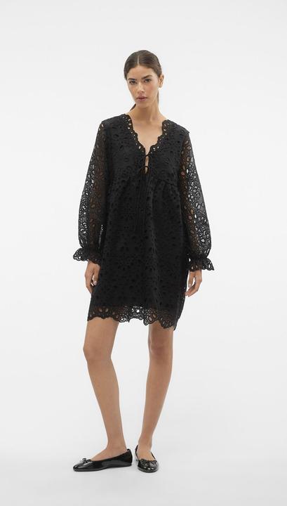 Actual product image Vero Moda Vmkejsa L/S Tie Short Dress Wvn Exp Dress (S)