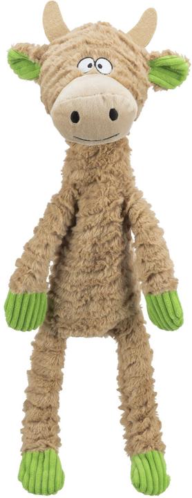 Trixie Giocattolo per cani Mucca, 50 cm, Beige (Gioco da masticare per cani)