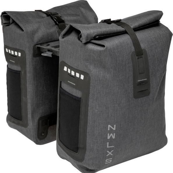 Produktbild New Looxs Tasche Varo Double Pannier Rt Grey 40l (40 l, Gepäckträgertasche)