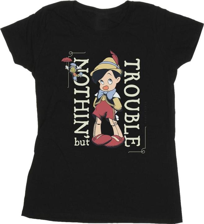 Image du produit Disney - T-shirt PINOCCHIO NOTHING BUT TROUBLE - Femme (M)