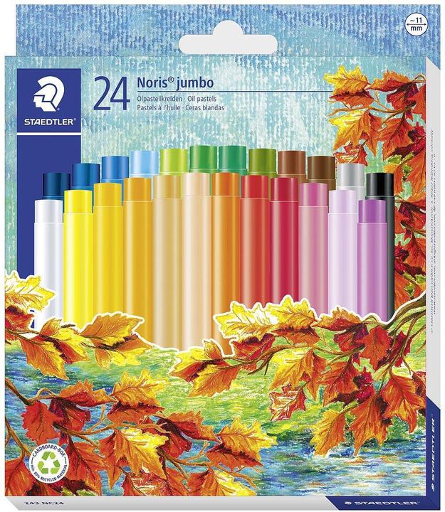 Produktbild Staedtler Noris jumbo 243 Öl-Pastellkreide Kartonetui mit 24 Stück, sortiert (Sortiert, 24 x)