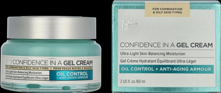 Actual product image It Cosmetics Confidence in a Gel Cream Oil Control Hydrating Oil-Free Face Moisturizer with Niacinam (60 ml, Face gel)