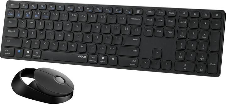 Actual product image Rapoo 9850M DE-Layout, dunkelgrau (DE, Wireless)