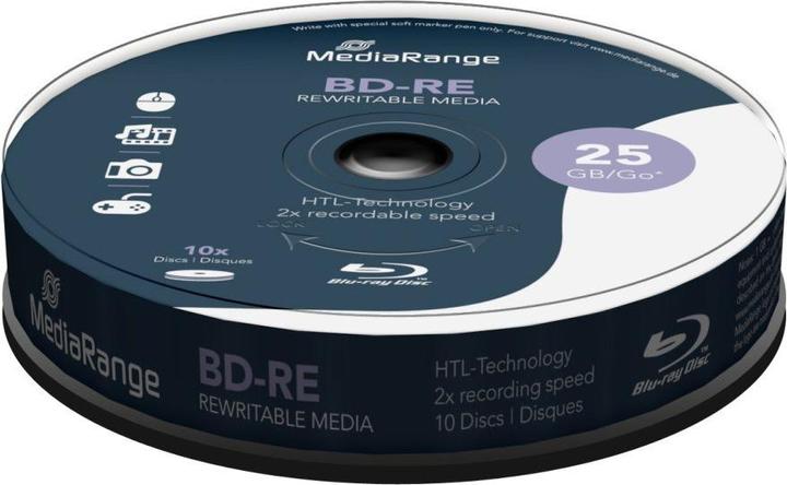 Immagine prodotto MediaRange BD-RE 2x Singolo strato 25GB 10 P. (10 x)