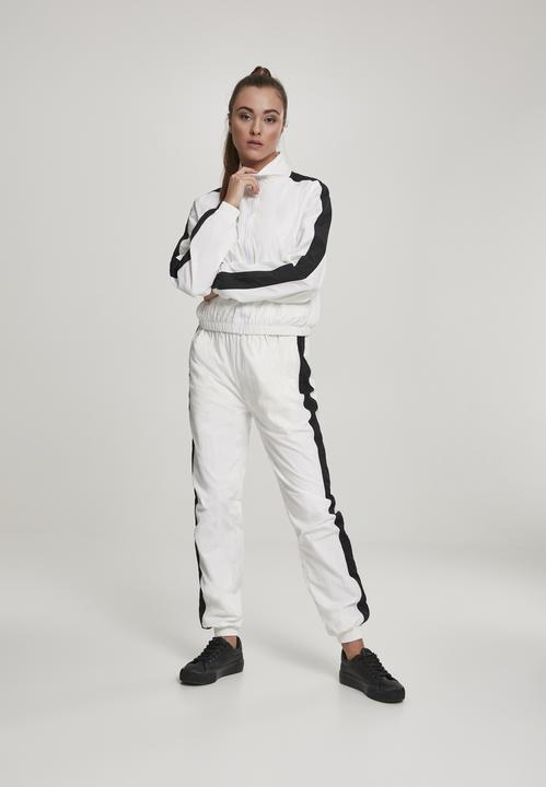 Image du produit Urban Classics Ladies Short Striped Crinkle Track Jacket (XL)