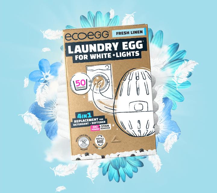 Image du produit Ecoegg L'oeuf pour le linge blanc - Spring Blossom (50 Cycles de lavage, Solide)