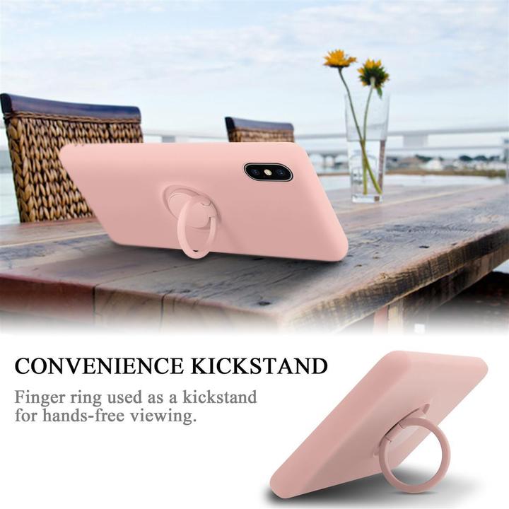Actual product image Cadorabo TPU Liquid Ring Silicone Case Cover (Apple iPhone X)