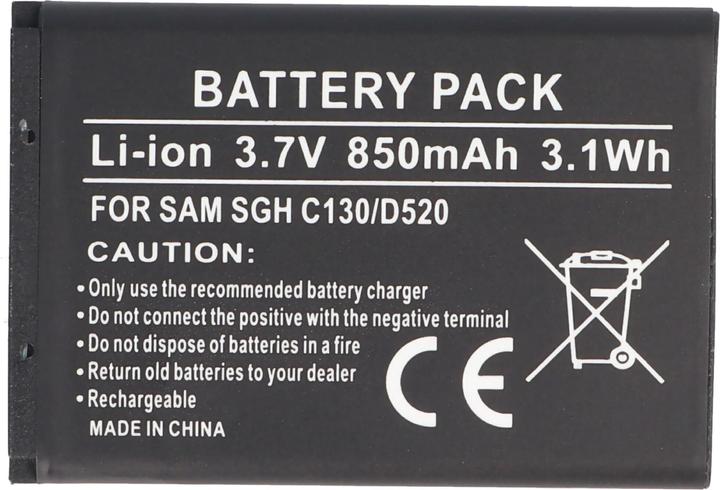 Actual product image Samsung Battery SGH-X150, BST3108BEC /STD