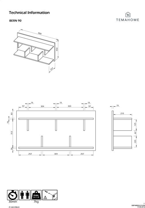 Produktbild Temahome Bern (90 x 23 x 45 cm)