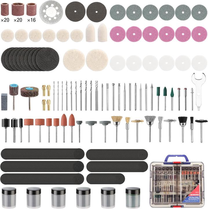 Image du produit Workpro Multifunktionswerkzeug Zubehör Set 476 tlg.