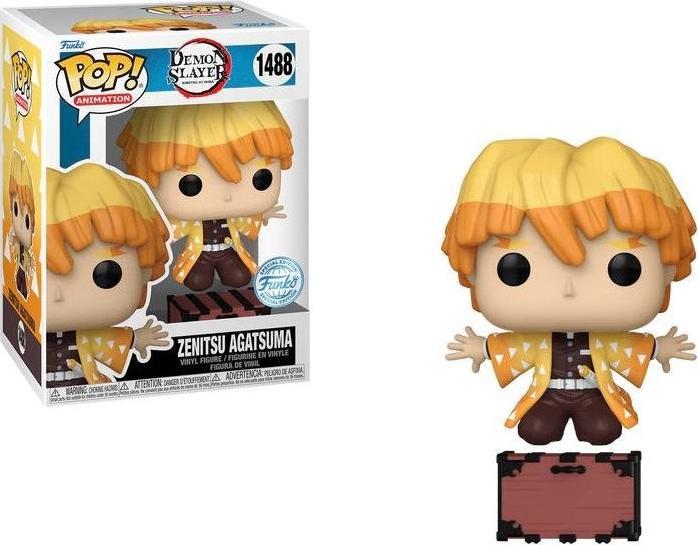 Image du produit Funko POP! Demon Slayer Zenitsu Agatsuma (Protecting Nezuko's Box) Exclusive