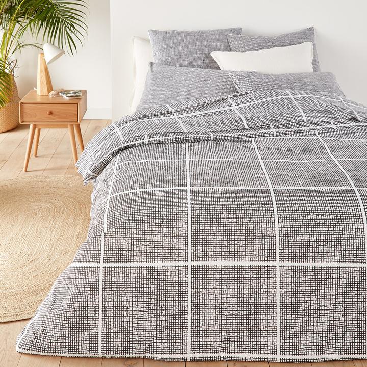 Actual product image La Redoute Interieurs Etamine Carreau (Pillowcase, 63 x 63 cm)