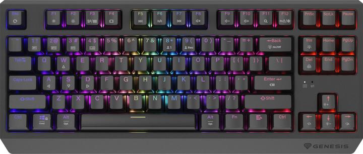 Produktbild Genesis Thor 230 TKL Wireless czarna RGB Outemu Red (US, Kabellos, Kabelgebunden)