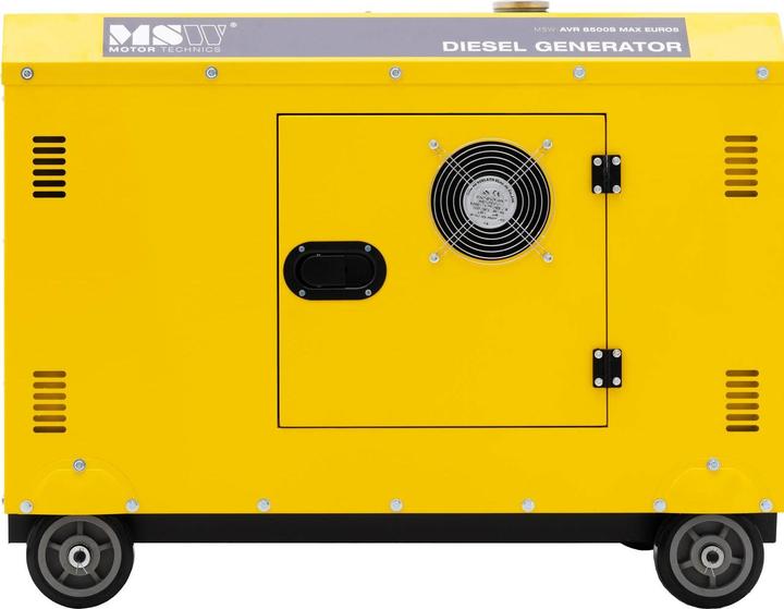 Produktbild MSW Notstromaggregat Diesel Stromerzeuger 7220/8500 W 30 L 240/400 V AVR Euro 5 (8500 W, 30 l)