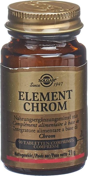 Image du produit Solgar Element Chrome Comprimés (90 pcs) (90 pièce(s), Cachets, 120 g)