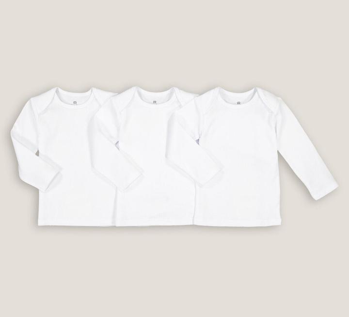 Image du produit La Redoute Collections Lot de 3 maillots de corps en coton biologique (80)