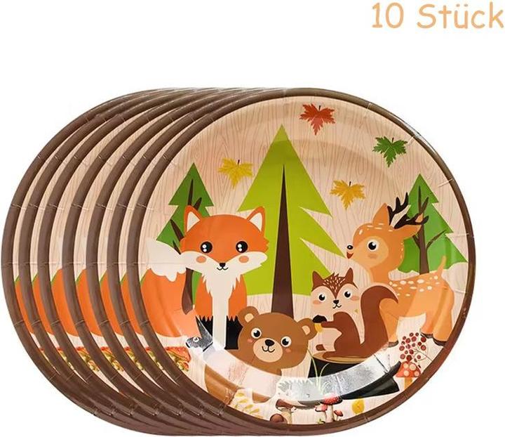 Immagine prodotto ASMI 75-teiliges Party-Set Wald Tiere