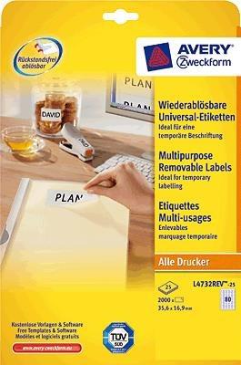 Actual product image Avery Universal labels