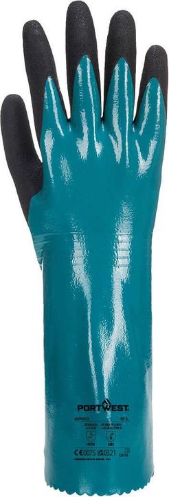 Actual product image Portwest Unisex Adult AP60 Sandy Grip Lite Chemical Gauntlet (M)