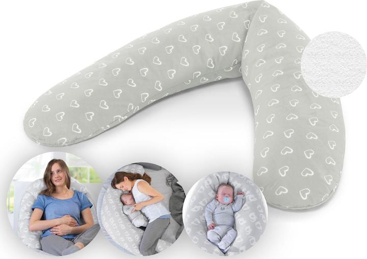 Actual product image Theraline Nursing pillow "The Comfort" with micro pearl filling incl. cover 180 cm (180 cm)