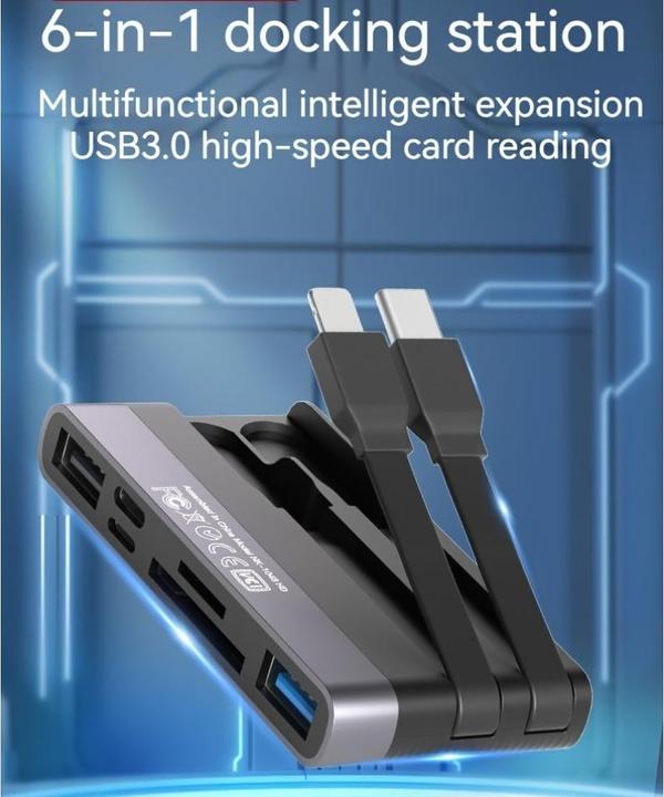 Produktbild PowerGuard 6-in-1 Multifunction Card Reader Photo USB 3.0 Adapter Lightning & Type-C