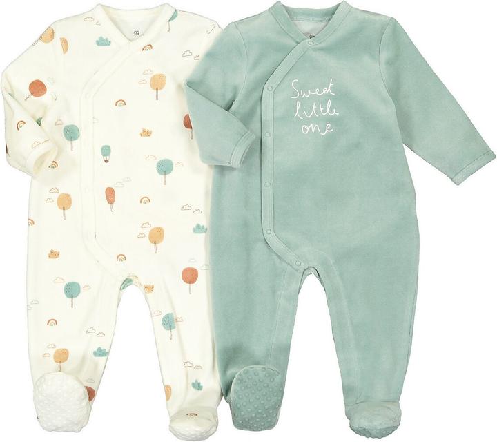 La Redoute Collections 2er-Pack Strampler aus Samt