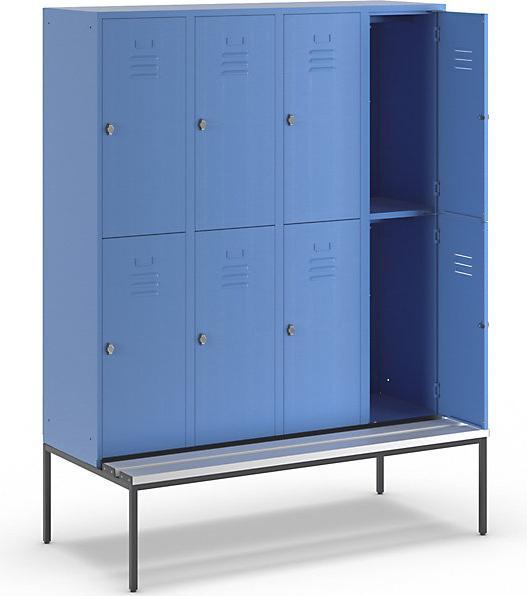 Produktbild Wolf Halbhoher Garderobenschrank mit Sitzbankuntergestell (160 cm, 214 cm)