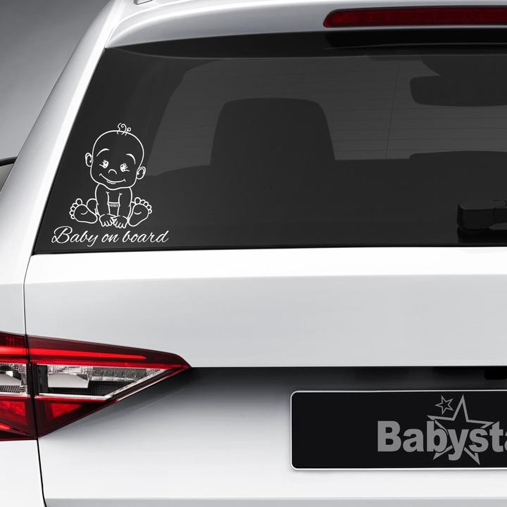Produktbild Avionaut Baby Autoaufkleber Sweet Smile Boy - Weiss