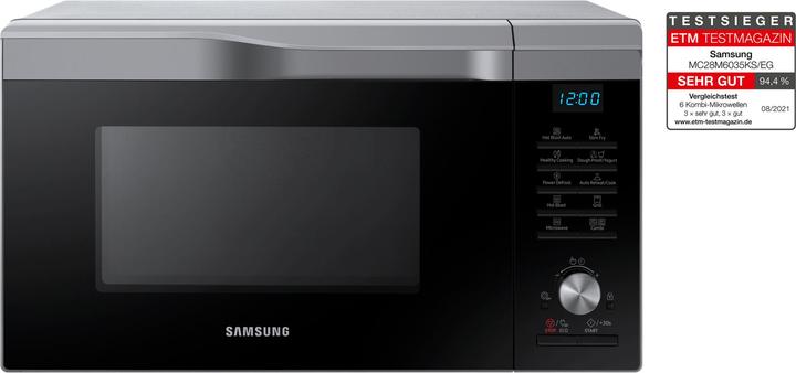 Actual product image Samsung HH Microwave 900W/28 litre - MC28M6035KS/EG *silver* (28 l)