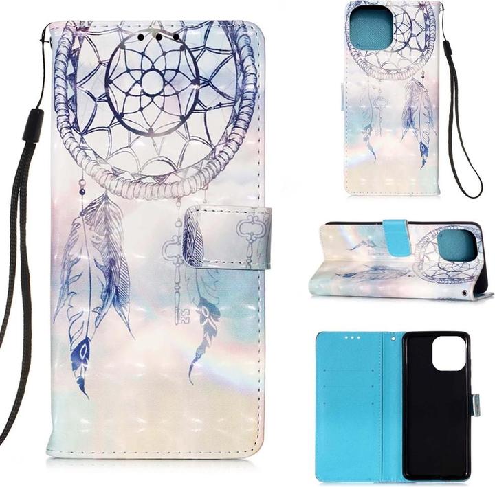 Produktbild Ueli Express iPhone 13 Buch Etui Tasche mit Kartenfach Traumfänger Gross (Apple iPhone 13)
