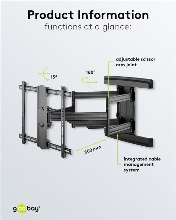 Produktbild Goobay Pro Fullmotion (Wand, 70", 70 kg)