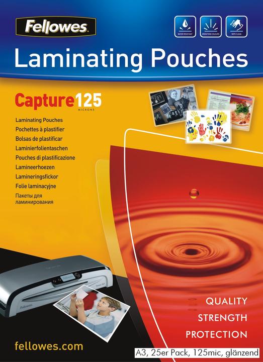 Actual product image Fellowes Capture 125 (A3, 25 Piece, 125 µm)
