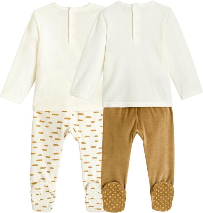 Image du produit La Redoute Collections Lot de 2 pyjamas en velours (74)