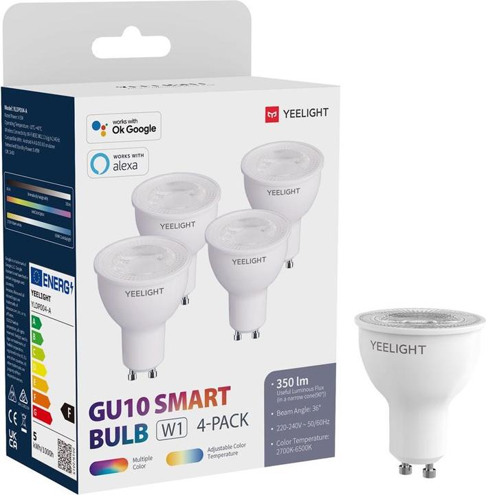 Immagine prodotto Yeelight W5 (GU10, 4.50 W, 350 lm, 4 x, F)