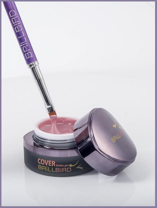 BrillBird Cover Pink gel TAN 15ml (Pink, Gel-Effekt Nagellack)