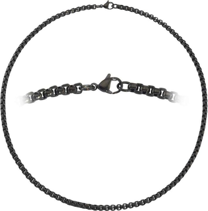 Actual product image Bijouteria Necklace (Stainless steel, PVD coating (black), 45 cm)